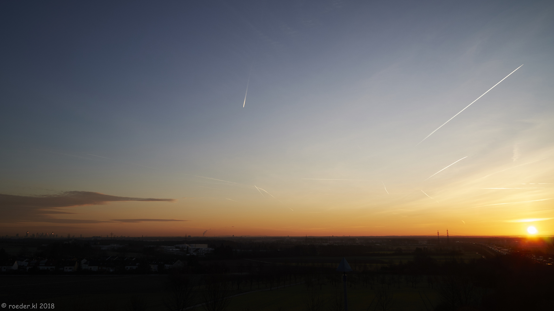 Sonnenaufgang über Rhein-Main