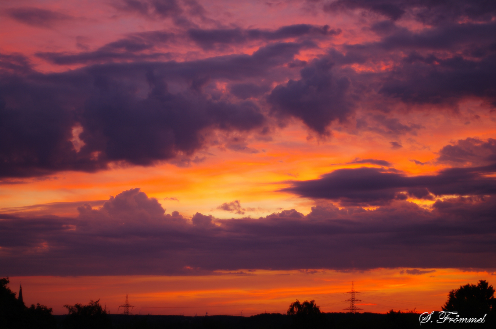 Sonnenaufgang über Rheydt