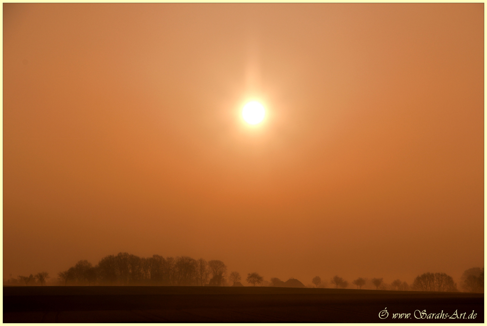 Sonnenaufgang über Rödinghausen