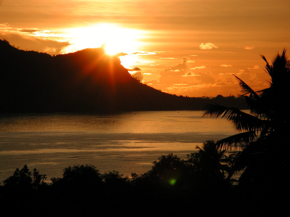 Sonnenaufgang über Sainte Anne Island