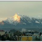 Sonnenaufgang über Salzburg