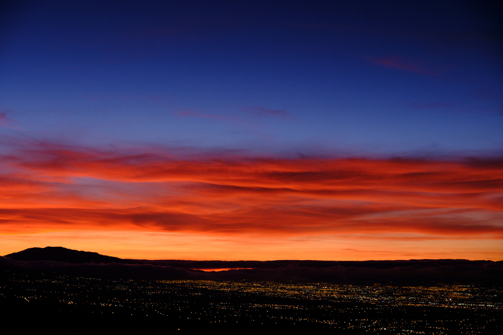 Sonnenaufgang über San Jose