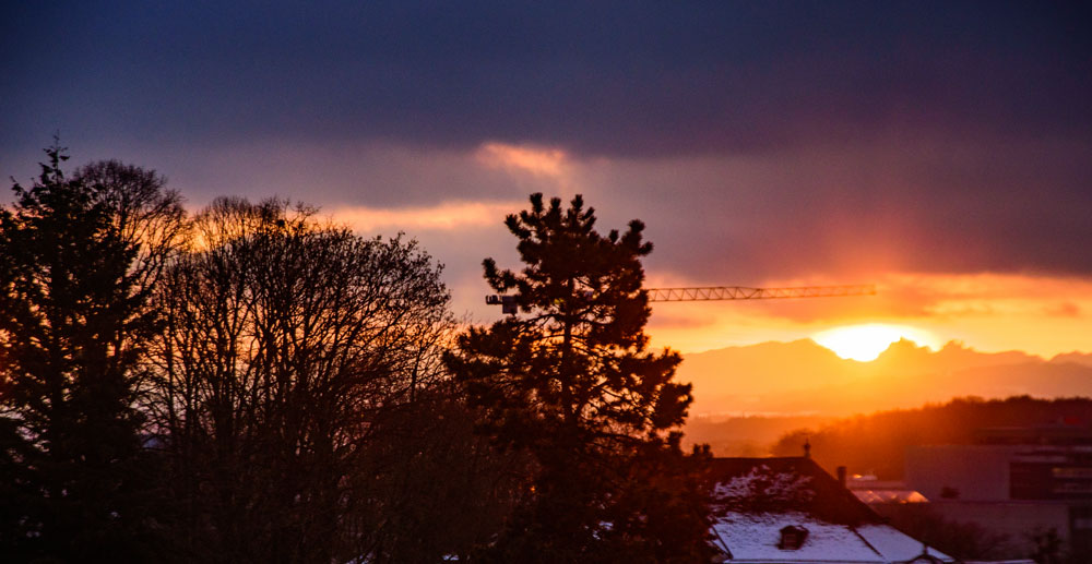 Sonnenaufgang über Solothurn