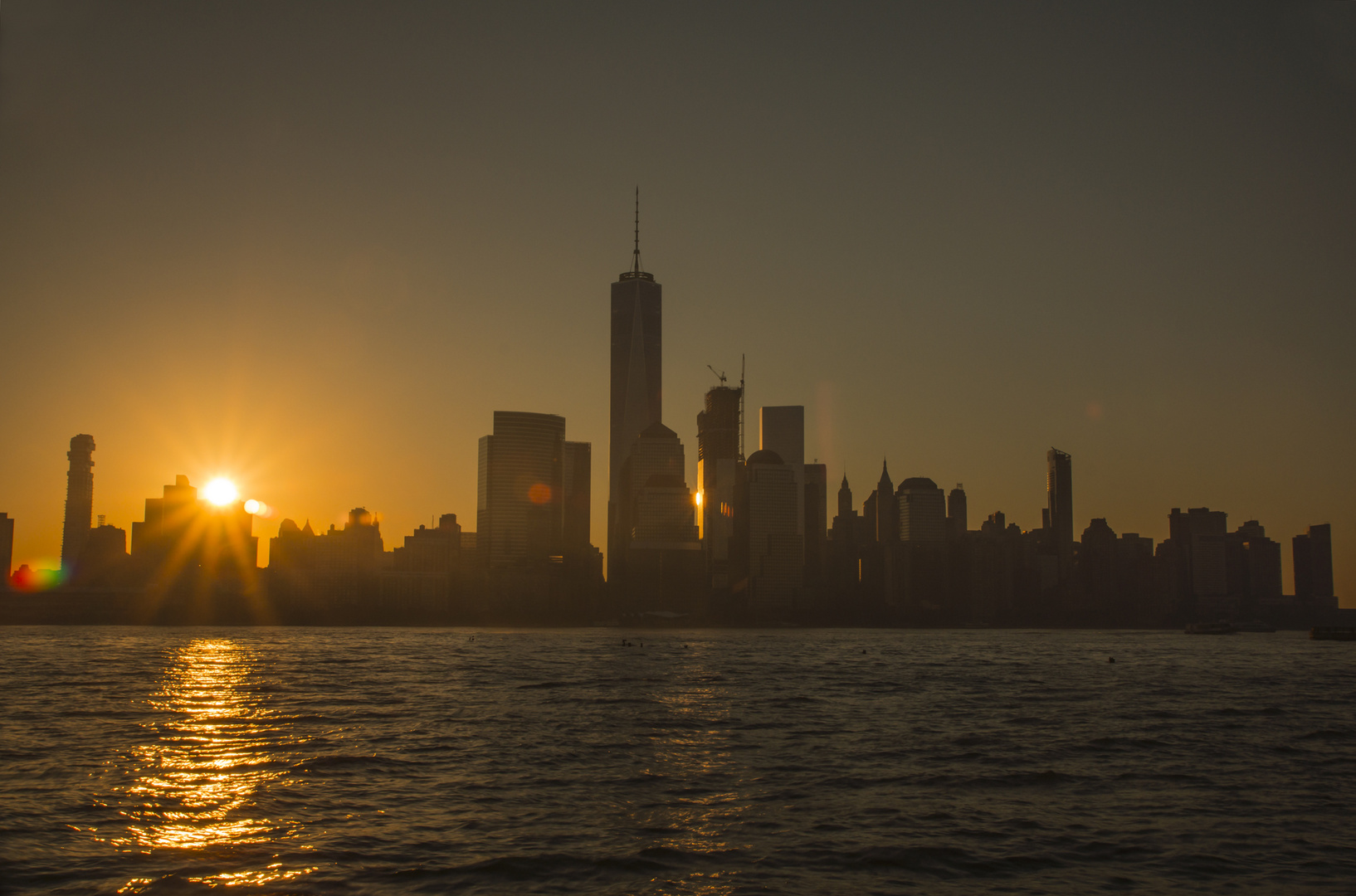 Sonnenaufgang über Südmanhattan/New York/USA