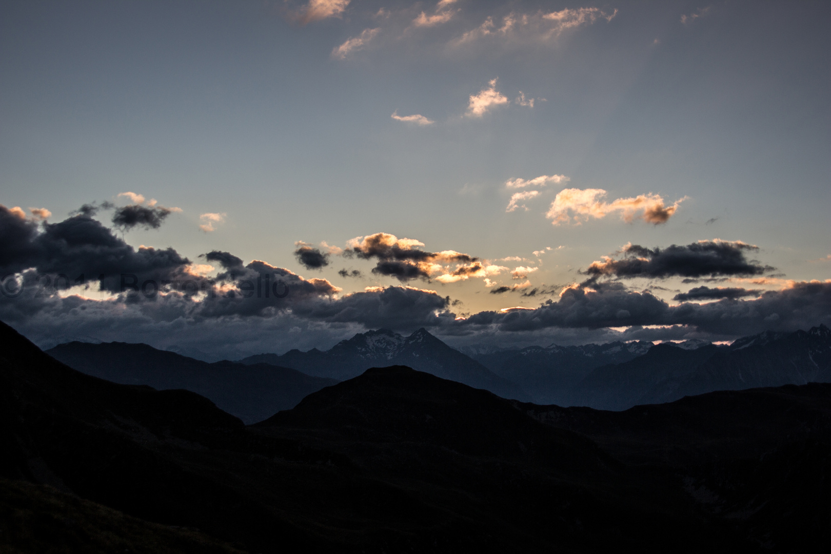 Sonnenaufgang über Südtirol