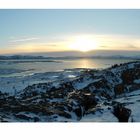 Sonnenaufgang über Thingvellir