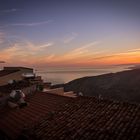 Sonnenaufgang über Tusa, Sizilien