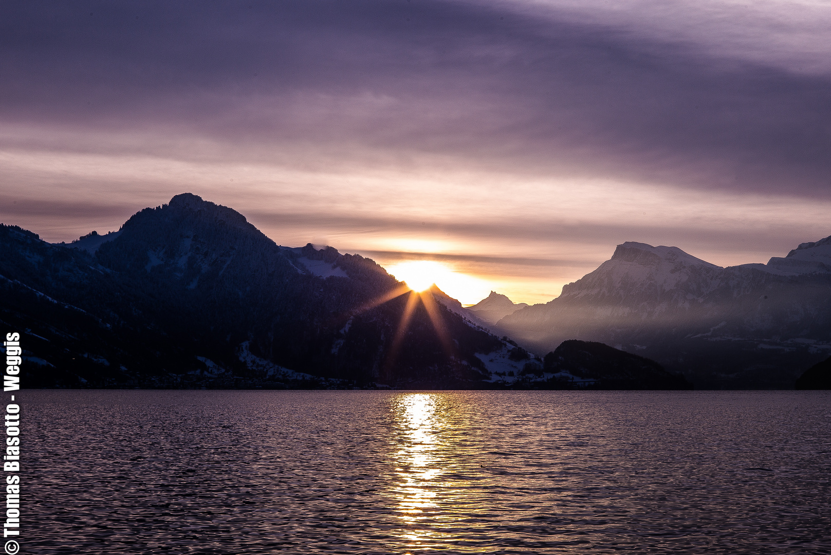 Sonnenaufgang über Weggis