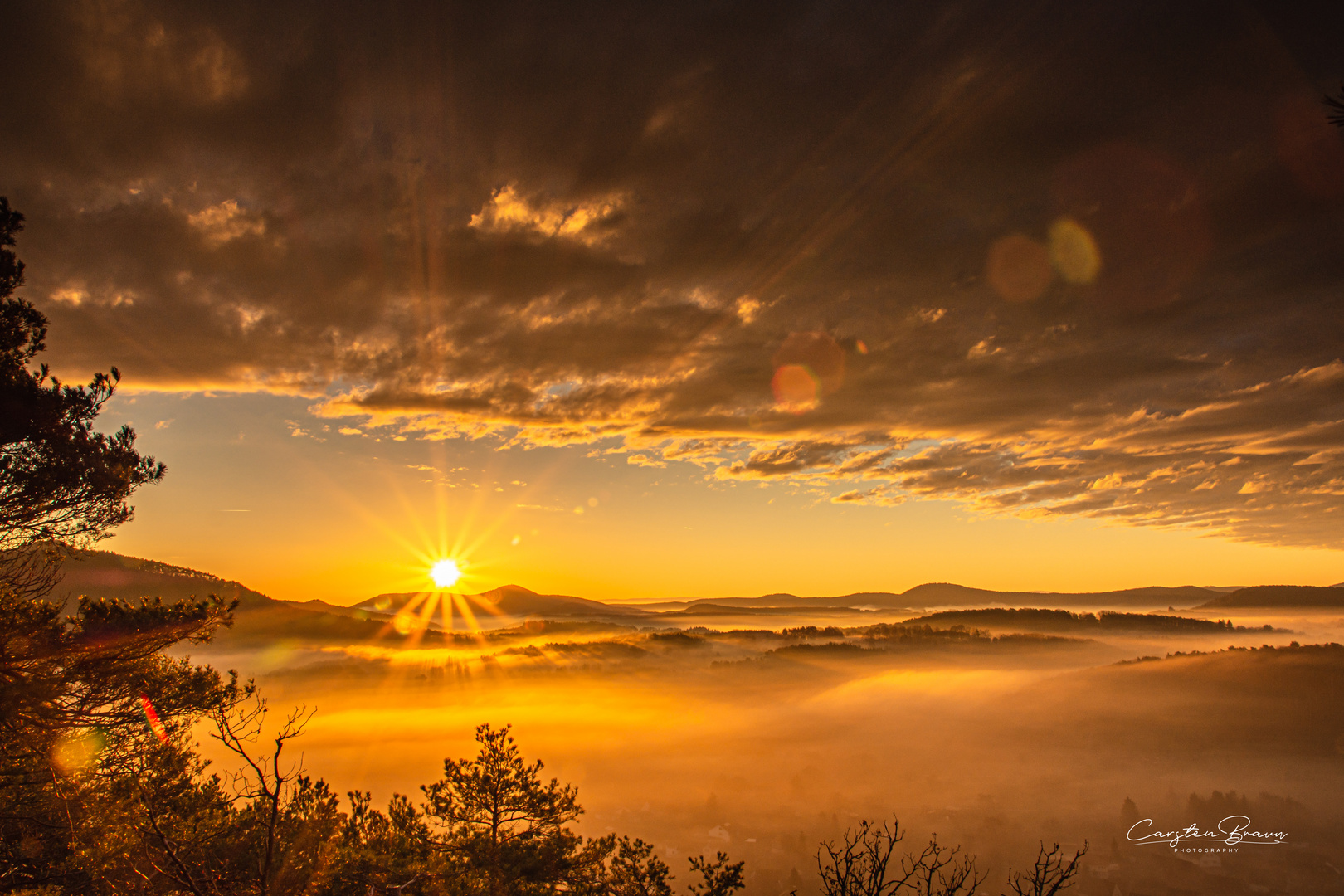 Sonnenaufgang Über Wernersberg 