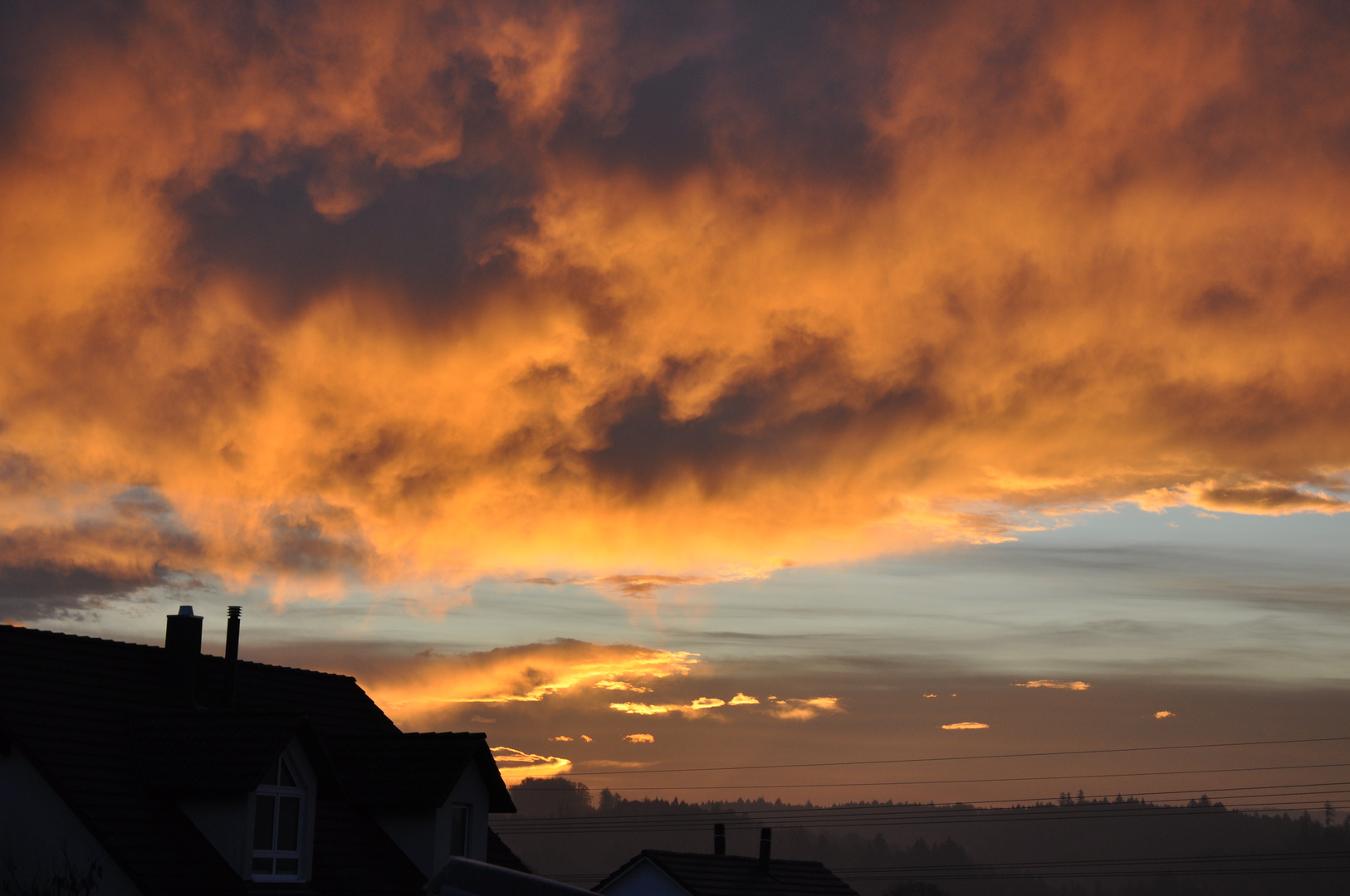 Sonnenaufgang über Winterthur CH