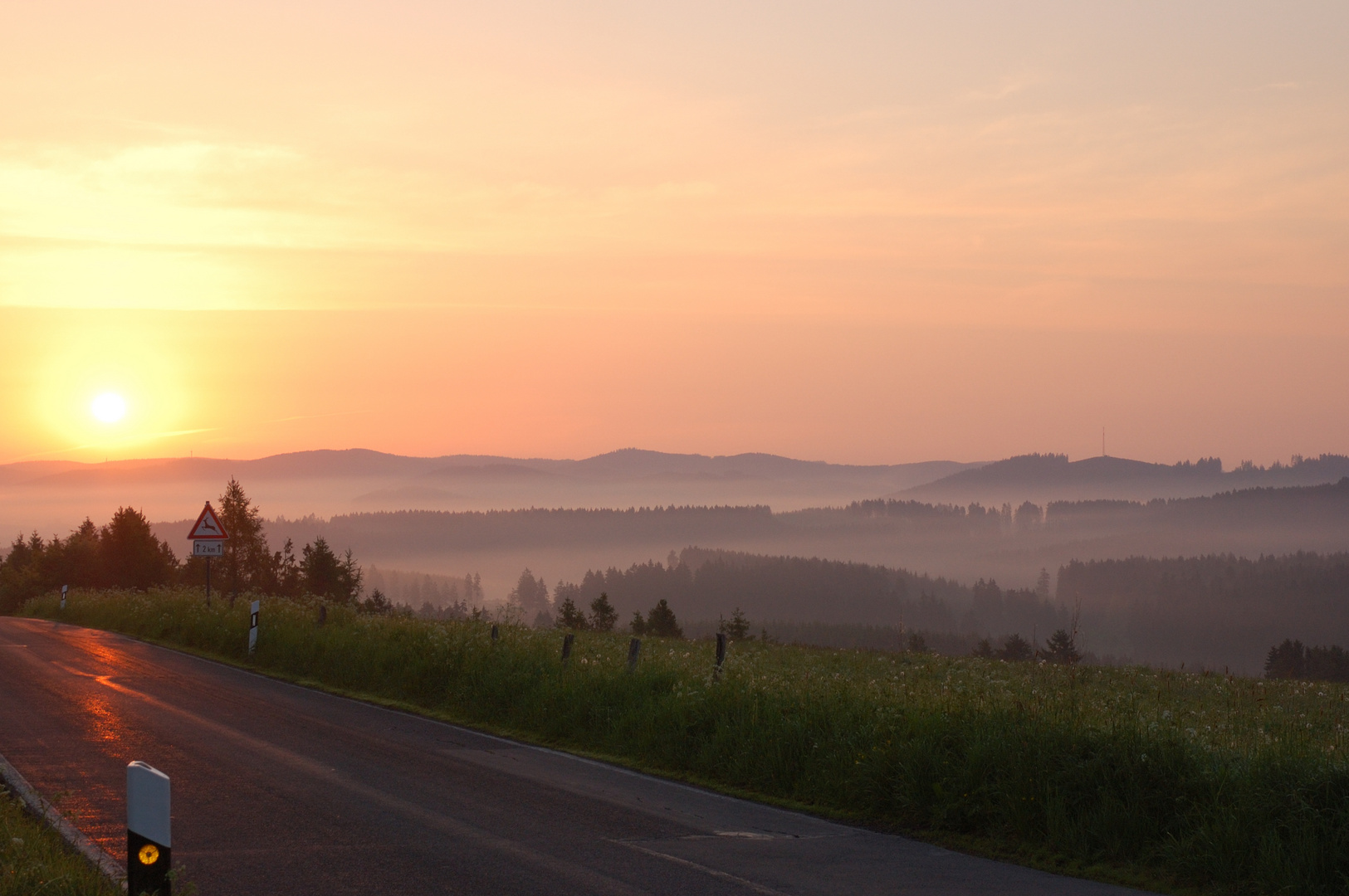 Sonnenaufgang über Wittgenstein...