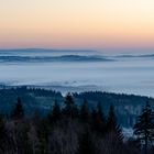 Sonnenaufgang überm Fichtelgebirge