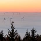 Sonnenaufgang überm Fichtelgebirge