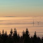 Sonnenaufgang überm Fichtelgebirge