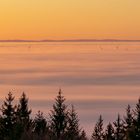 Sonnenaufgang überm Fichtelgebirge