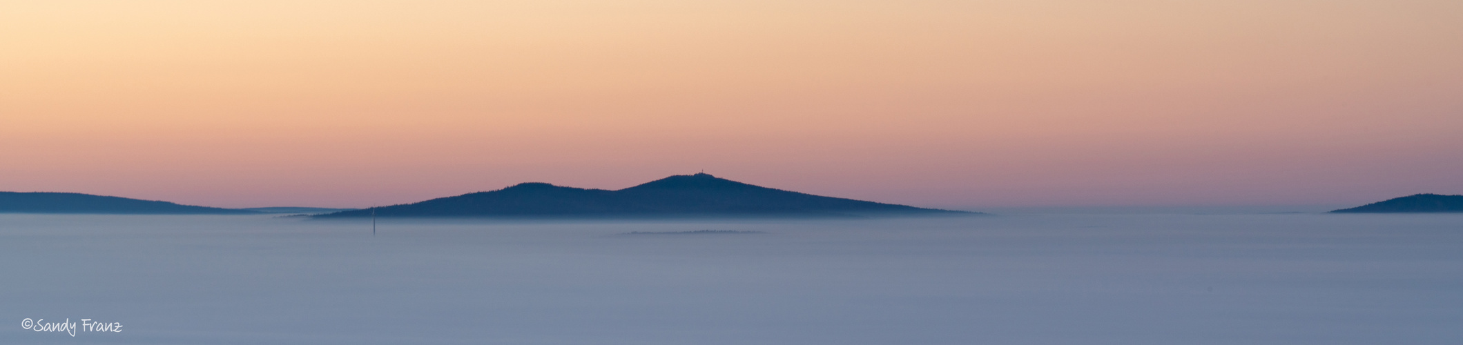 Sonnenaufgang überm Fichtelgebirge