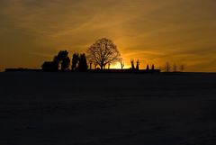 Sonnenaufgang über'm Friedhof