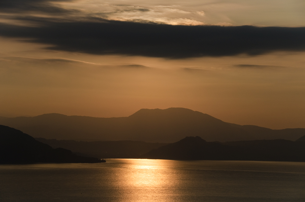 Sonnenaufgang überm Gardasee