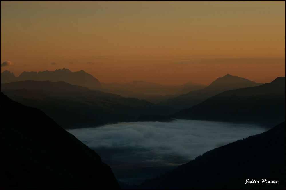 Sonnenaufgang überm Hollersbachtal