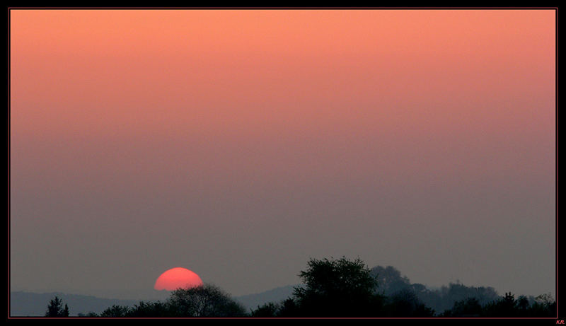 Sonnenaufgang überm Neckartal