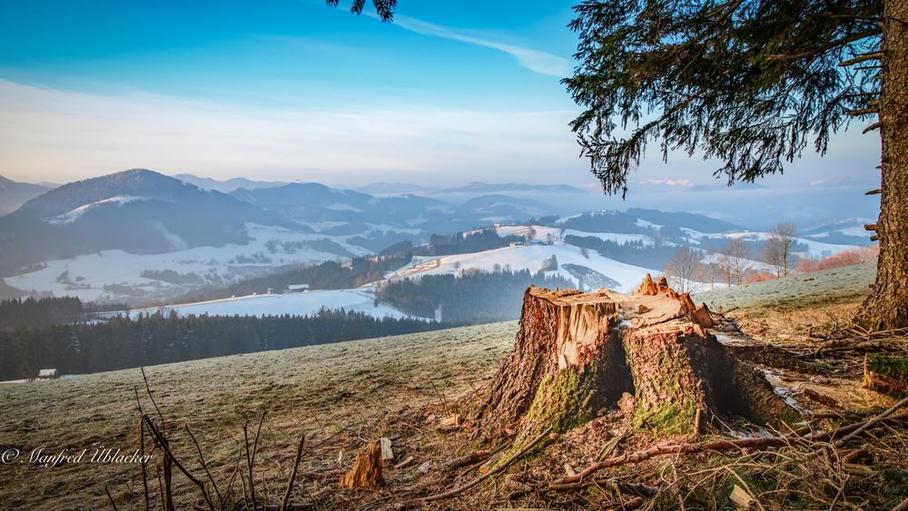 Sonnenaufgang überm Ötscher ...