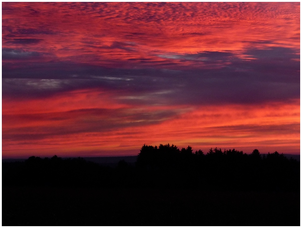 Sonnenaufgang über´m Vogtland