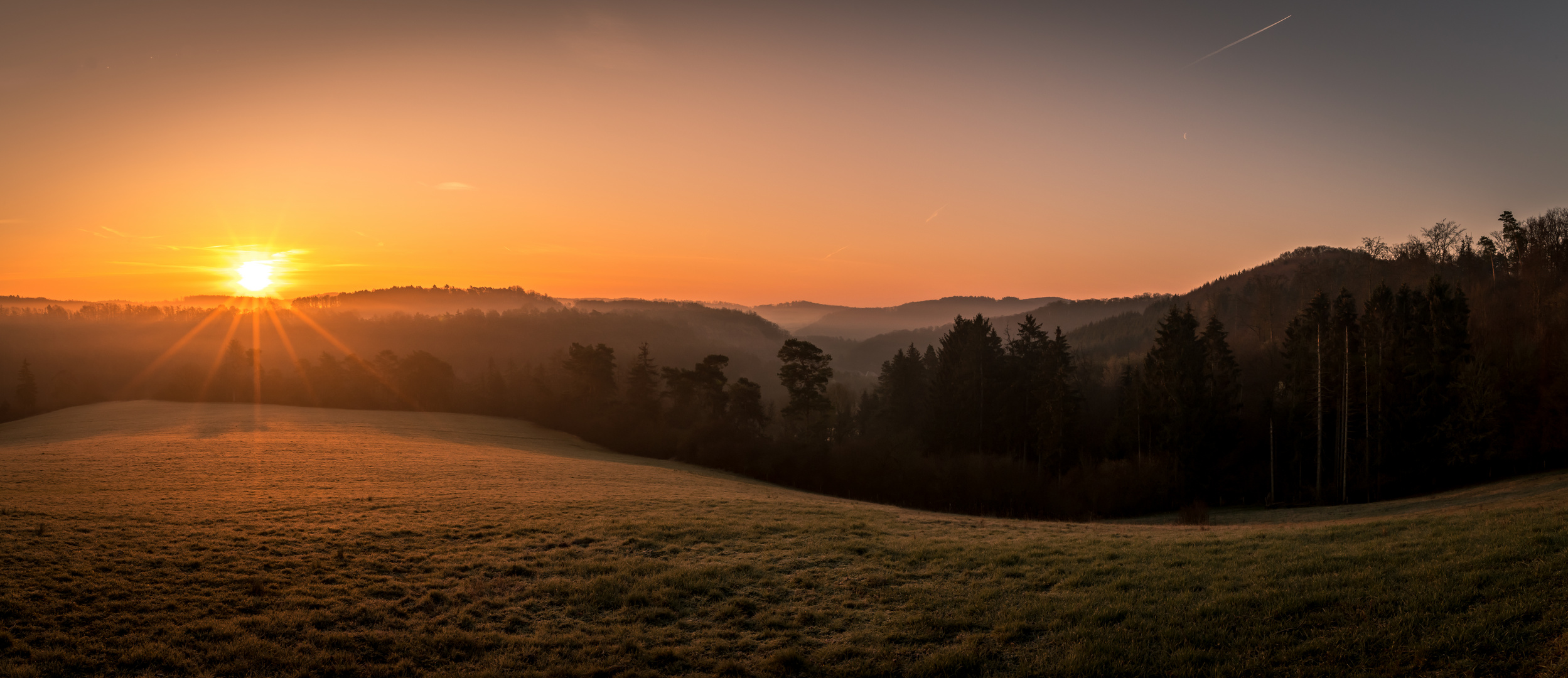 Sonnenaufgang überm Werbetal