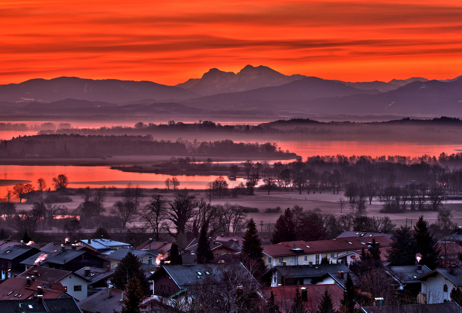 Sonnenaufgang übern Chiemsee