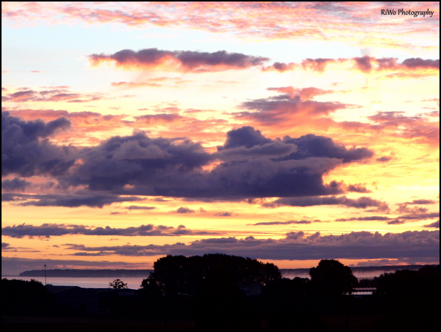 Sonnenaufgang übers Stettiner Haff