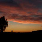 Sonnenaufgang um 05:15 Uhr ,gesehen von der Weper Richtung Northeim.