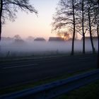 Sonnenaufgang und Nebel