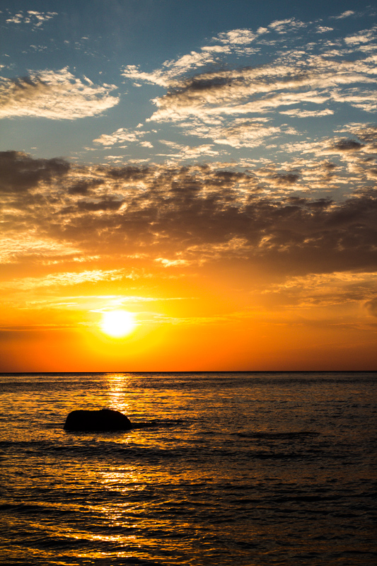 Sonnenaufgang unterhalb des Königsstuhl