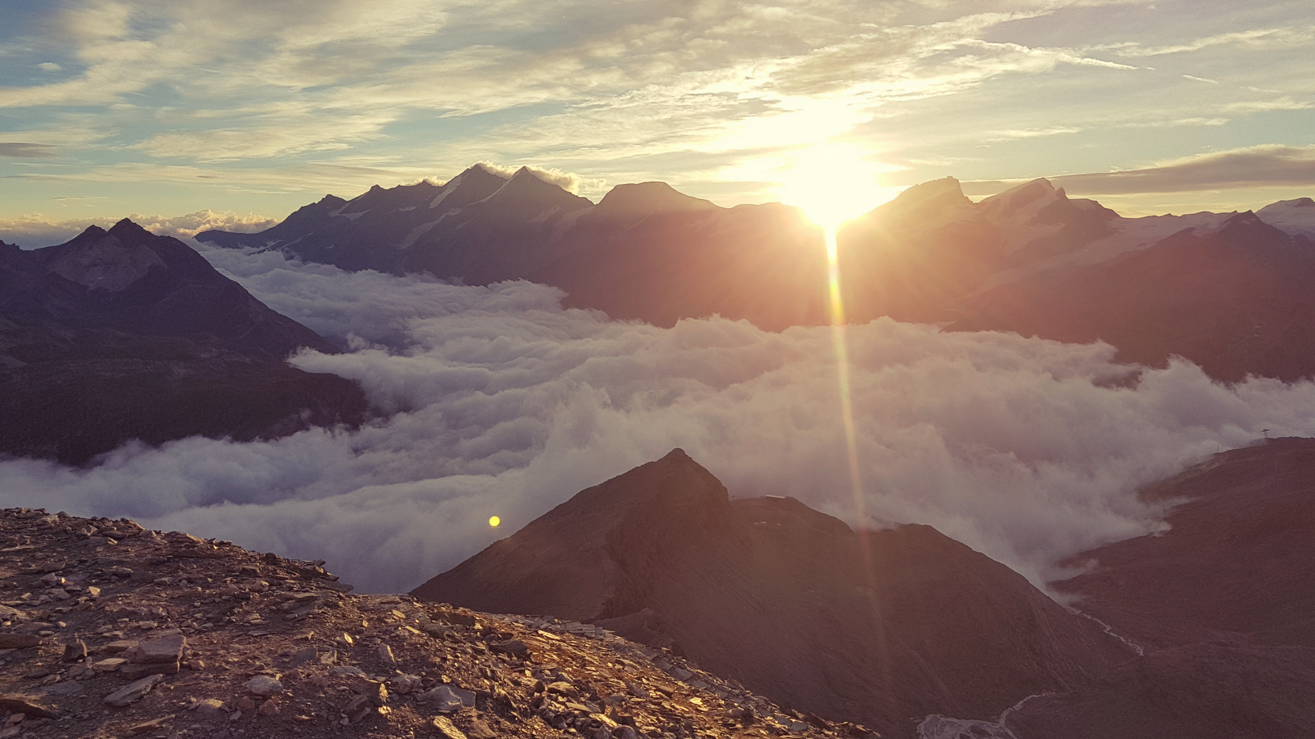 Sonnenaufgang unterm Matterhorn