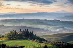 Sonnenaufgang Val d´Orcia (Toskana)