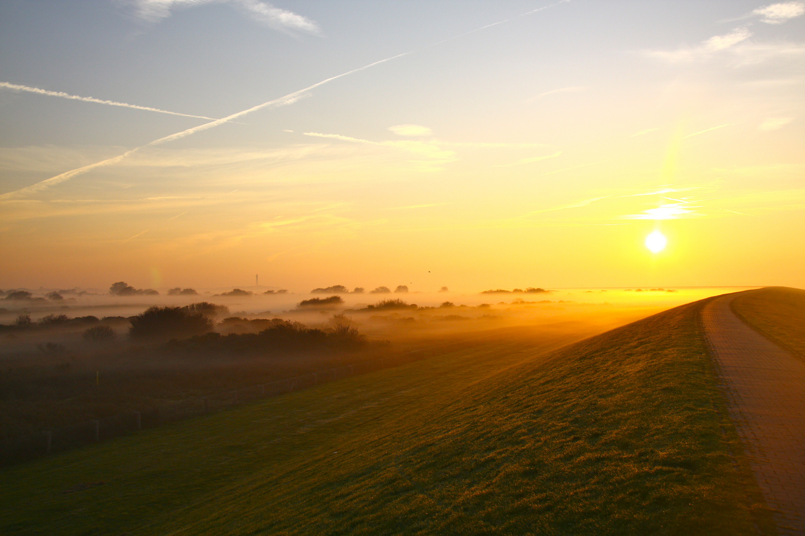 Sonnenaufgang Vogelschutzgebiet Norderney