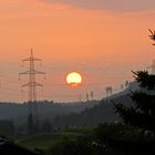 Sonnenaufgang vom Hausdach aus 