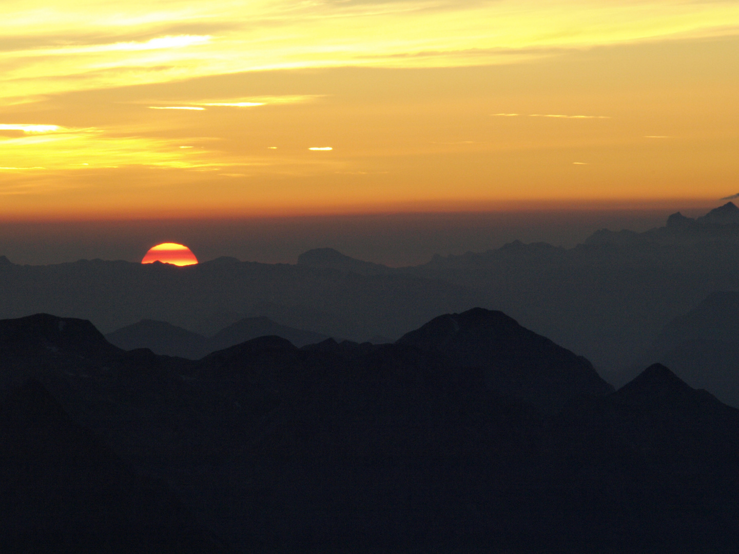 Sonnenaufgang vom Hochkönig