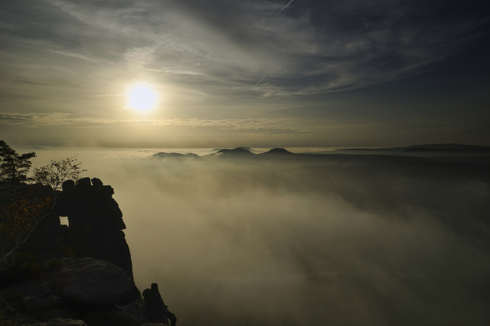 Sonnenaufgang vom Lilienstein