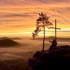 Sonnenaufgang vom Rötzenfels im Herbst