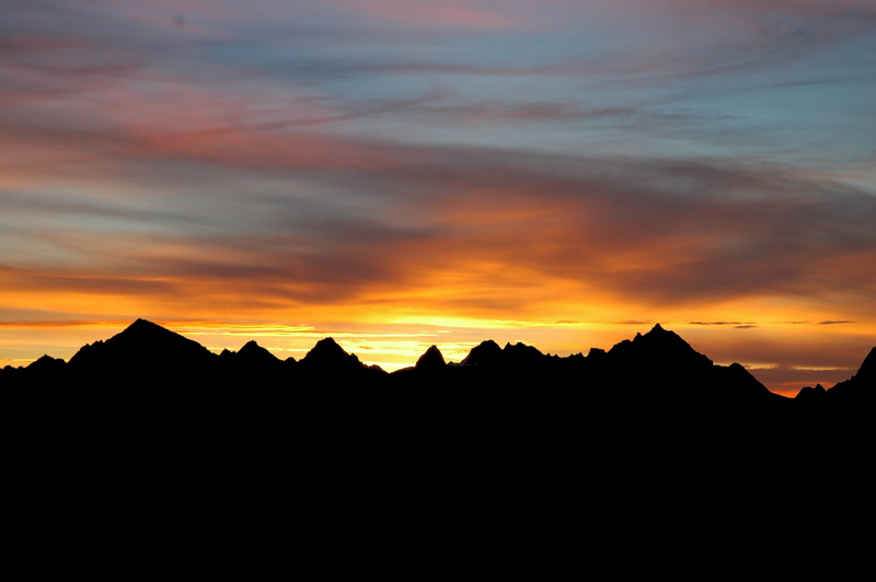 Sonnenaufgang vom Siedelhorn(CH-Wallis) aus