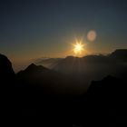 Sonnenaufgang von der Hochplatte (Ammergebirge)