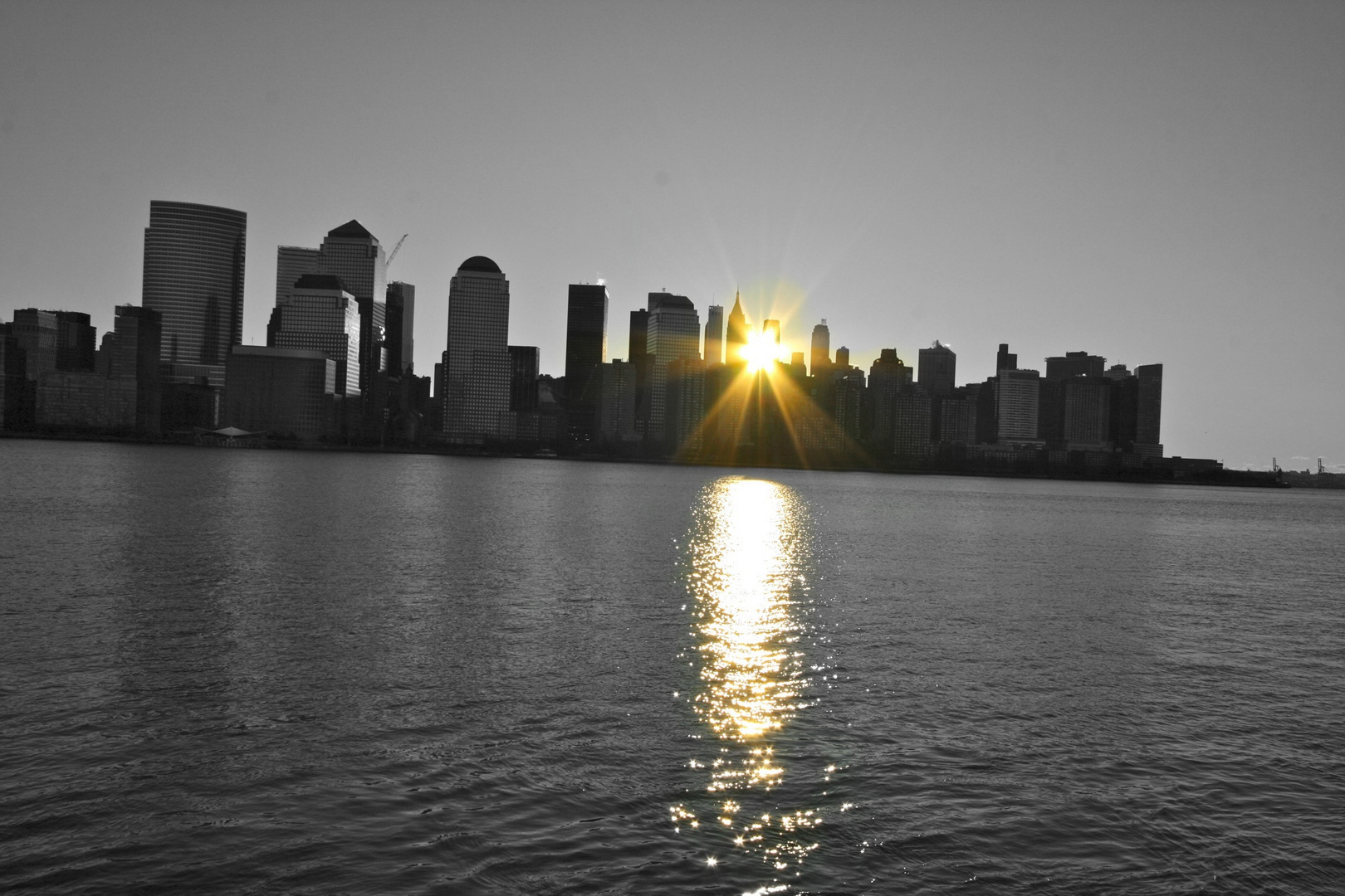 Sonnenaufgang von New Jersey aus im November