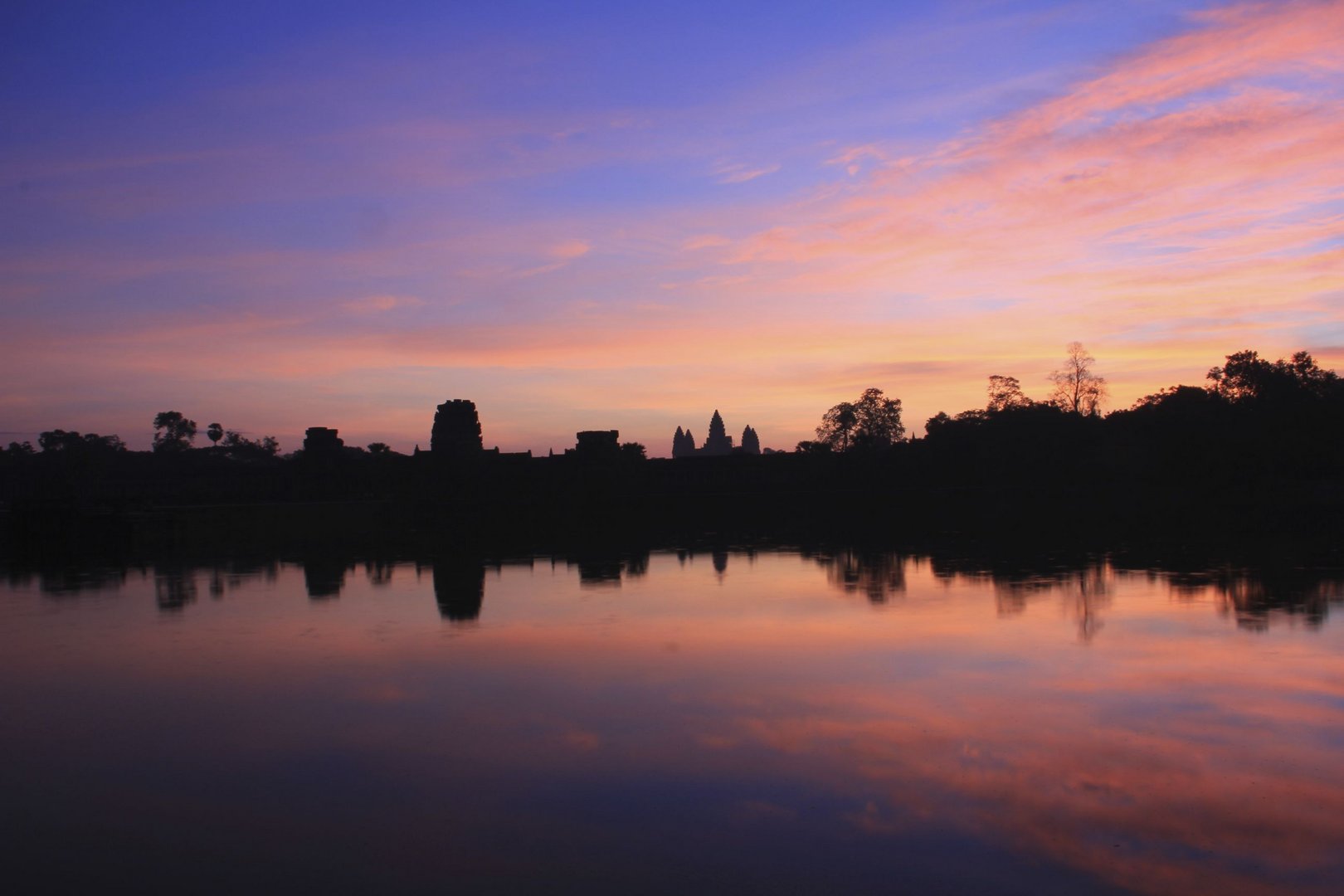 Sonnenaufgang vor Angkor Wat