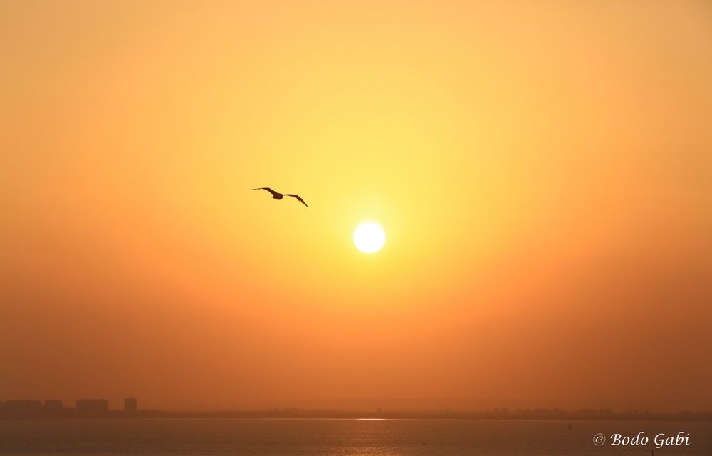 Sonnenaufgang vor Cadiz
