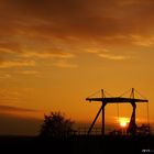 Sonnenaufgang vor der Brücke Heikelandsweg