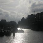 Sonnenaufgang vor der Hamburger Speicherstadt