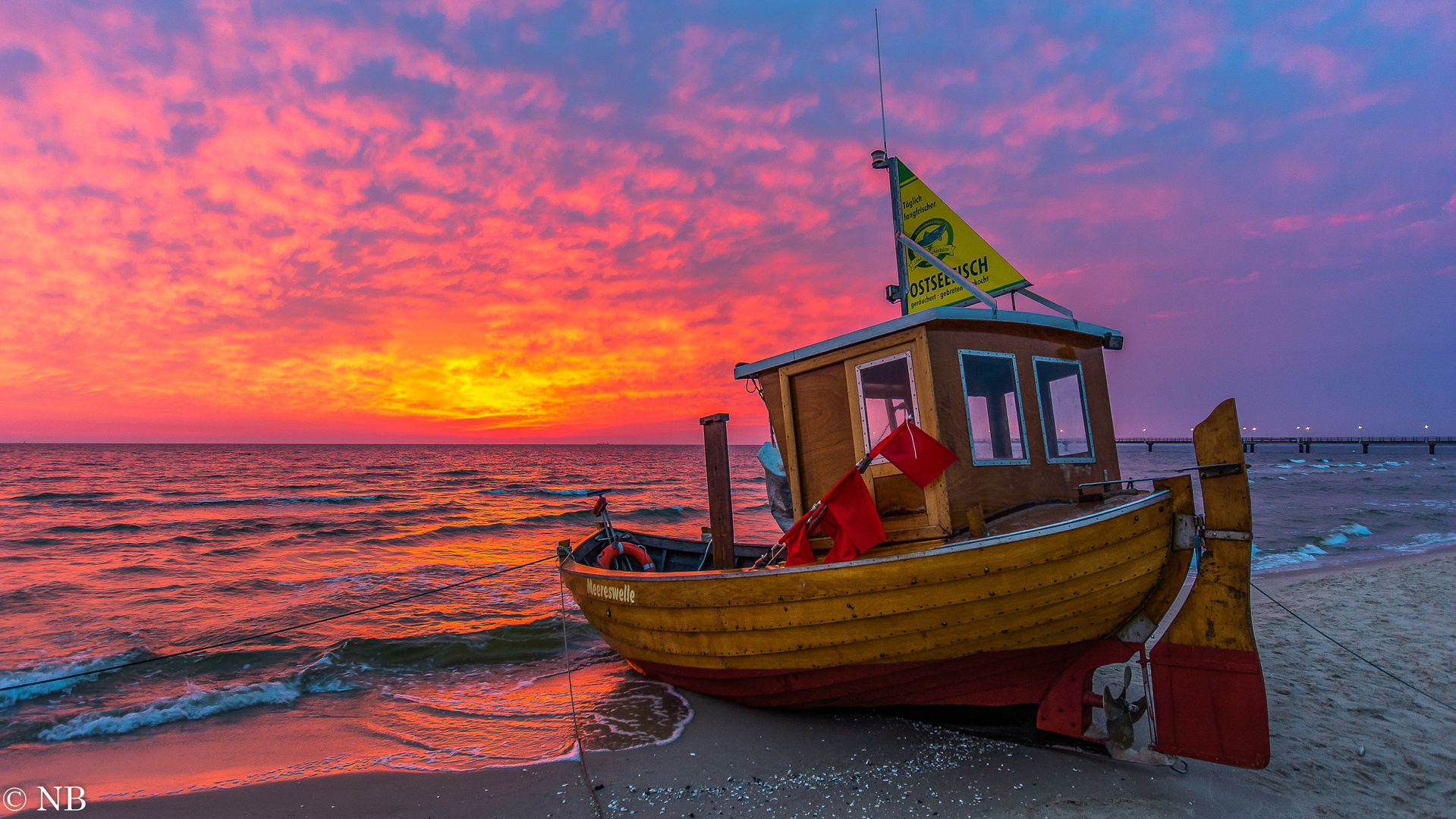 "Sonnenaufgang vor der Küste der Insel Usedom 2017"