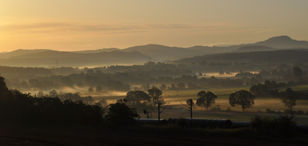 Sonnenaufgang vor der röhn