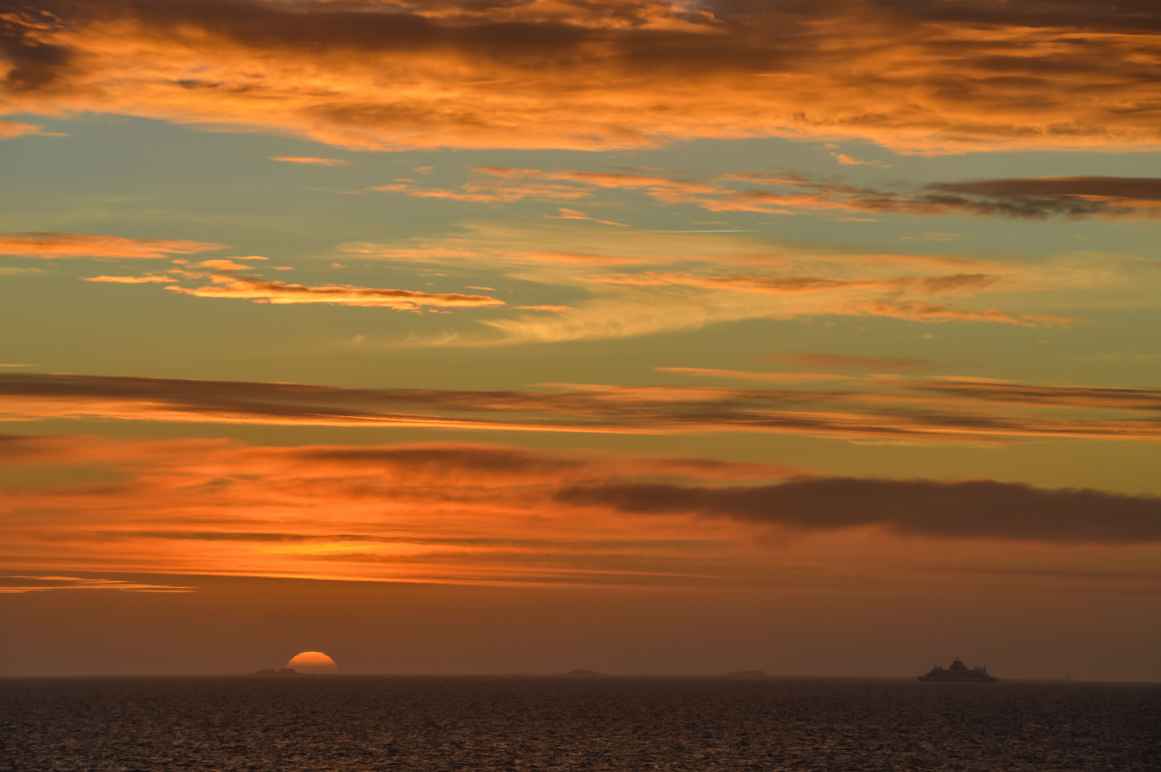 Sonnenaufgang vor Föhr