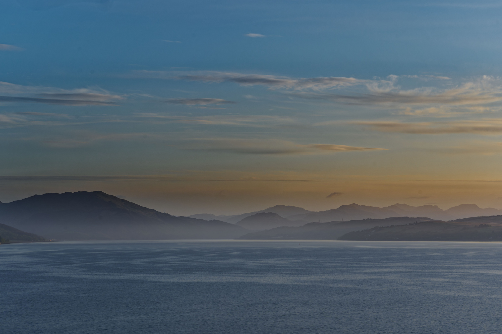 Sonnenaufgang vor Greenock